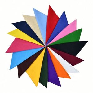 Bandanas en coton doux 100% à prix de gros, 54x54cm, couleur unie, style hip-hop, vierges, en stock, 10 unités pour adultes, multifonctionnelles pour l'extérieur - Product Image 1