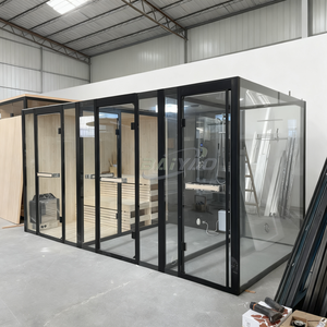 Cabina <span class=keywords><strong>de</strong></span> Sauna <span class=keywords><strong>de</strong></span> Vapor Húmedo Moderna Todo en Uno <span class=keywords><strong>de</strong></span> 9kw, <span class=keywords><strong>Ducha</strong></span> Interior con Vapor Húmedo, Madera <span class=keywords><strong>de</strong></span> Pino Sólida, para 6-8 Personas, en Venta - Product Image 3
