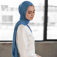 Nouveau design Hijab en jersey de coton premium personnalisé Hijab de luxe premium extensible en tissu léger pour femmes musulmanes