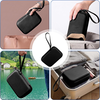 Boîte de rangement portable étanche en EVA avec fermeture éclair, étui rigide antichoc pour cartes à collectionner avec mousse moulée