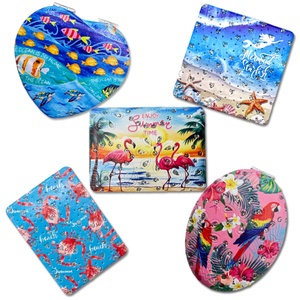 Custom Logo Double Side Travel Souvenir Gift Portable Pocket Mirror Custom Mini Makeup Mirrors