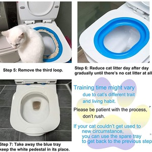 Nouvelle toilette d'apprentissage pour chat, design de toilette à la turque, fournitures d'entraînement pour animaux de compagnie en gros pour chats et chiens, directement de l'usine - Product Image 6