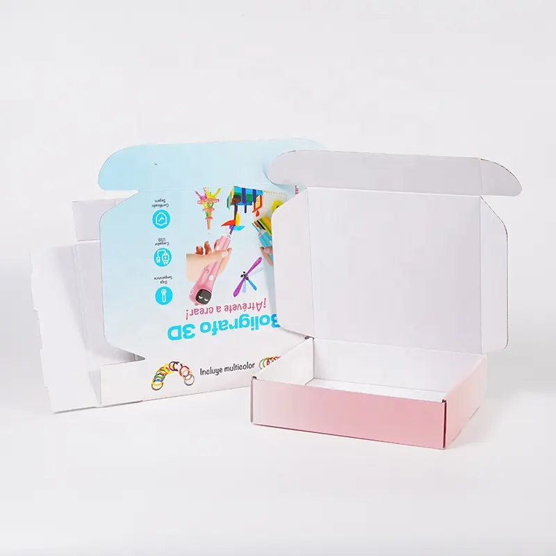 Custom Logo design 3d children kids pen package Toy packaging gift corrugated Cardboard carton paper box for toys packaging