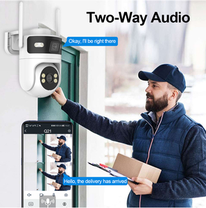Telecamera di Sicurezza <span class=keywords><strong>Wireless</strong></span> 1080P con Scheda SIM 4G, Doppia Lente, Visione a Colori, PTZ 2MP WiFi, Rotazione 360 Gradi, Telecamera <span class=keywords><strong>IP</strong></span> CCTV - Product Image 4