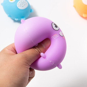 Hot Sale TPR Cute Pet Small Animal Shape Soft Slow Rebound Flour <b>Ball</b> Press <b>Squeeze</b> Decompression Toys for Kids Boys and Girls - Product Image 2