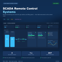 Système SCADA de surveillance et de contrôle à distance pour stations de remplissage de gaz industriels GPL, GNL, GNC, personnalisable OEM