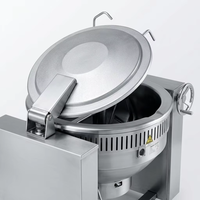 Marmite basculante à gaz robuste de 150 L en acier inoxydable 304, poêle à frire commerciale avec garantie d'un an