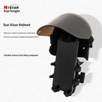 Support de téléphone pour moto avec pare-soleil pour casque - Installation simple, étanche, chargeur inclus, matériau nylon PC PVC