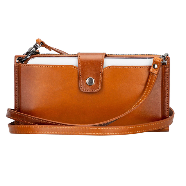 Custom Luxury Leather Crossbody Phone Bag – Multi-function Small Sling Pouch with Credit Card & Cash Pocket for Men & Women