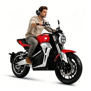Motocicleta de Carreras Eléctrica de Alto Rendimiento Super Power Top Speed V8 72V 3000W, Velocidad Máxima 80km/h, Bicicleta Eléctrica para Adultos con Motor de Alto Rendimiento - Product Image 1