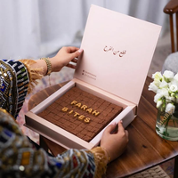 Boîte Cadeau de Luxe Personnalisée pour Baklavas du Moyen-Orient, Dattes, Chocolats, Dattes Confites, Noix, Fruits Séchés, Emballage en Papier
