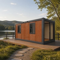 Tiny Casa, maison préfabriquée pliable, conteneur habitable mobile, 3 chambres, avec rangement intégré