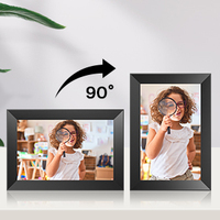 Cadre photo numérique intelligent Frameo Smart Cloud 10 pouces, horloge en plastique, lecture vidéo MP4/MP3, écran tactile, Wi-Fi, partage, Android 8.1, Type-C