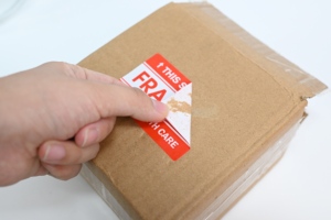 Fragile Warning <b>Label</b> Self Adhesive Shipping Sticker for Logistics <b>Packaging</b> - Product Image 4
