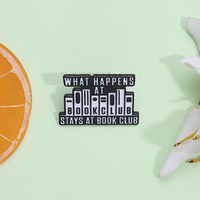 Book Club esmalte Pins lindo Bookworm broche mochila solapa insignia accesorios joyería regalo para amigos lectores