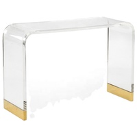 Présentoirs en acrylique ultra-transparent pour table basse d'ordinateur moderne et minimaliste, socles en lucite en forme de U