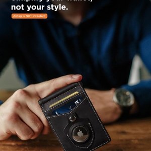 กระเป๋าสตางค์หนัง RFID ป้องกันการโจรกรรมแบบบาง ยี่ห้อ Boshiho พร้อมโลโก้สั่งทำพิเศษ  แบบเปิดปิดสั้น  วัสดุไนลอน  พร้อมที่หนีบเงินและช่องใส่บัตรด้านหน้า - Product Image 4