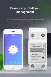 Medidor de Energía WiFi TY-MCB-1, Medidor Digital de Consumo Eléctrico kWh, Medidor de Energía Inteligente para el Hogar con Riel DIN y Pantalla - Product Image 2