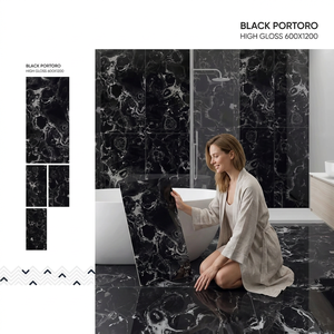 Goodone Cobalt High Gloss Vitrified <b>Wall</b> Tiles Wholesale Porcelain Porcelanato Contessa for Interior for House <b>Walls</b> Floors - Product Image 5