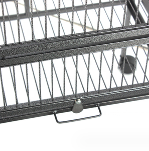 Bán Buôn Giá Rẻ Giá Dây Kim Loại Pet Sliver Chim Màu Đen Parrot Lồng Ngoài Trời Lớn Parrot Lồng - Product Image 5