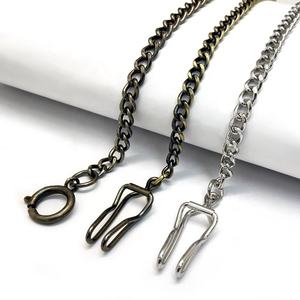 Antika pirinç ve altın renk Metal cep saati zincir cep saati - Product Image 1