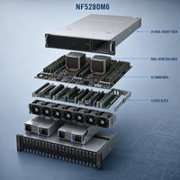 Système de serveur en rack 2U NF5280M6, processeur double socket, serveur d'entreprise, serveur de virtualisation
