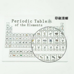 Soporte de Escritorio Acrílico con Tabla Periódica, 17 cm, Impresión Digital, Grabado Láser, Regalo Coleccionable, Decoración - Product Image 4