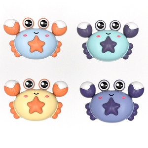 MILI Friction petit crabe jouets chaud nouveau bébé Mini Animal presse <span class=keywords><strong>retour</strong></span> voitures presse crabe presse et aller voiture jouets crabe en plastique enfants jouet - Product Image 1
