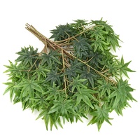 Tanaman Daun Maple Hijau Buatan dengan Dedaunan Lebat untuk Lanskap Dalam dan Luar Ruangan serta Dekorasi Vas Rumah.