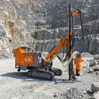 Foreuse rotative sur chenilles intégrée diesel FX 452T avec moteur, pompe et boîte de vitesses, profondeur de forage de 24 m pour l'exploitation minière