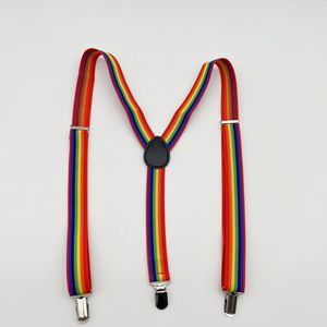 Nouvel ensemble de nœuds papillon personnalisés à rayures drapeau du Fierté LGBT, accessoires pour défilés, célébrations, clowns de <span class=keywords><strong>cirque</strong></span>, bretelles rétro funky - Product Image 2