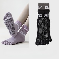 Chaussettes de Pilates Bioserica Era personnalisées de haute qualité, antidérapantes, tendance, pour le yoga et le sport, avec lettres, chaussettes de luxe à grip, de créateur