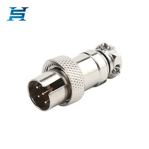 Gx16 nhà máy hàng không cắm ổ cắm đảo ngược từ 2-8 lõi đa lõi, chân đồng mạ vàng tùy chọn, Kích thước mở 16mm - Product Image 4