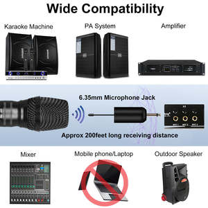 ลดราคาพิเศษ W5 ไมโครโฟนไร้สายแบบมืออาชีพ ระบบเสียบใช้งานได้ทันที พร้อมระบบตัดเสียงรบกวน - Product Image 5