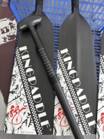 Pagaie de dragon boat Kingpaddle en fibre de carbone réglable D06/D07, approuvée IDBF, de qualité compétition, légère pour les lacs