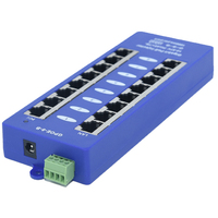 Inyector PoE Pasivo Gigabit Multipuerto GPOE-8B-48V120W de 48v 120w y 8 Puertos para Puntos de Acceso WiFi y Cámaras IP