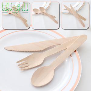 مجموعة أدوات مائدة خشبية قابلة للتحلل 100% طبيعية مع تغليف مخصص - Product Image 5