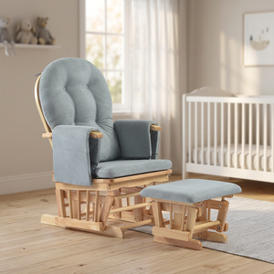 Modern Design Customizable Natural Wooden Glider Nursing Rocking Chair <b>Stool</b> Ergonomic Chair Solid Wood Eco-friendly <b>Bedroom</b> - Product Image 1
