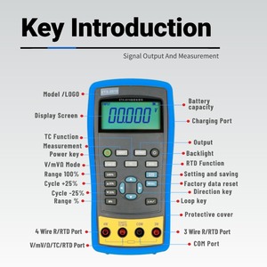 Calibrador de Procesos de Doble Función East Tester ETX-1810 con Medición Precisa y Prueba de Salida, Precisión del 0.05%, 0~30.000V - Product Image 6