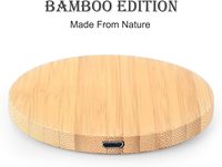 Chargeur sans fil en bambou 15W 10W 5W Chargeur sans fil rapide pour iPhone 15 14 13 12 mini 11 Pro Max Samsung Galaxy AirPods Pro