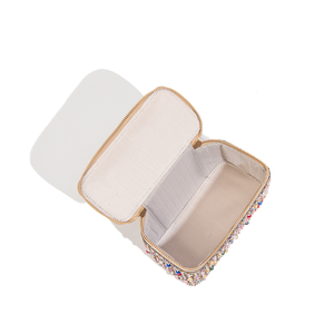<span class=keywords><strong>Borsa</strong></span> <span class=keywords><strong>da</strong></span> <span class=keywords><strong>Sera</strong></span> con Strass e Perle, Manico in Cristallo, Doppia Cerniera, <span class=keywords><strong>Mini</strong></span> Clutch per Matrimoni e Feste - Product Image 4