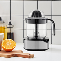 Grote 1.2l Capaciteit Multifunctionele Automatische Elektrische Citruspers Gemakkelijk Te Persen Sinaasappelsap Met Led Licht Plastic Mes