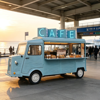 Camión de Comida para Fiestas de Doble Piso con Asientos en la Parte Superior y Cocina Completa, Autobús de Comida Móvil para Eventos de Gran Escala