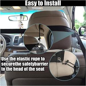 Barrière de filet de <span class=keywords><strong>voiture</strong></span> pour <span class=keywords><strong>chien</strong></span> Barrière pour animaux de compagnie extensible universelle pour voitures - Product Image 5