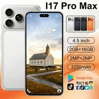 Nuevo Teléfono Móvil a Bajo Precio, Doble SIM, Versión Global, Android I17 Pro Max, Smartphone, Pantalla HD de 4.5 Pulgadas