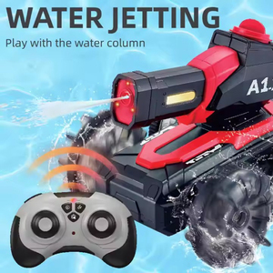 Lucky Toys Land and Water Vehicle RC Control Tank Jouets de tir à l'eau avec télécommande - Product Image 3