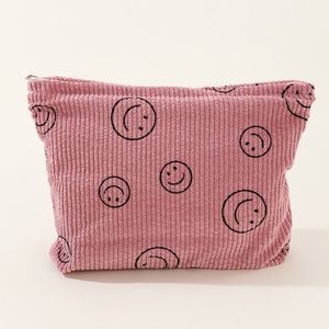 BSCI Factory Face Corduroy <b>Large</b> Makeup <b>Bag</b> <b>Large</b> Capacity Storage <b>Wash</b> <b>Bag</b> Travel Storage <b>Bag</b> - Product Image 4