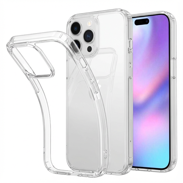 Wireless Charging Crystal Clear Shockproof Ultra Thin Soft TPU Anti-Yellow Mobile Phone Case for iPhone 16 Pro/16 Pro Max Case