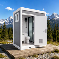 Cabine de toilettes modulaire préfabriquée respirante sur mesure pour projets extérieurs d'écoles et de commerces