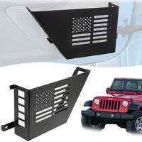 2 pièces, porte avant en métal 2/4 avec compartiments de rangement et poches latérales pour Jeep Wrangler JK